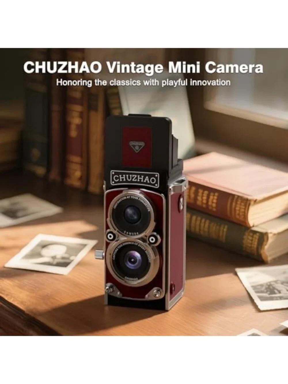 Retro Mini Digital Camera - Compact 1080P FHD Vlogging Camera for Teens & Adults
